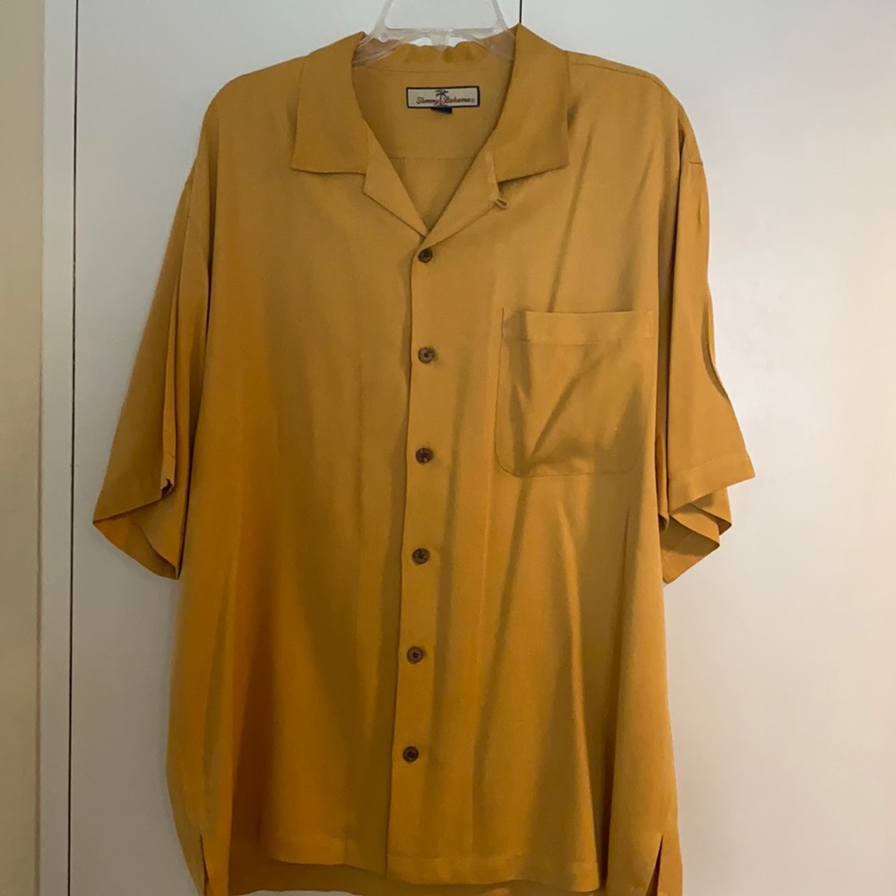 🌴GOLD TOMMY BAHAMA Camp Shirt - BEAUTIFUL Relax